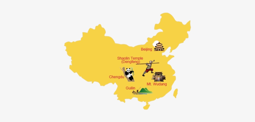 Kung Fu China Map, transparent png download