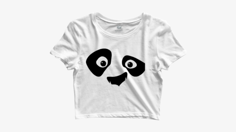 Kung Fu Panda Crop Top - White Crop Tshirt Png, transparent png download