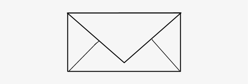 Tumblr Blackandwhite Black&white Card Letter Carta - Triangle, transparent png download