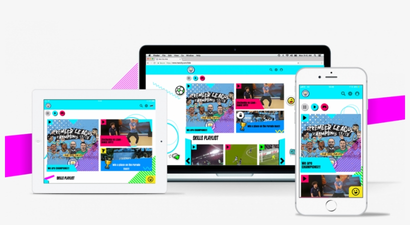 City Group's New App For Kids - Man City Kids App, transparent png download