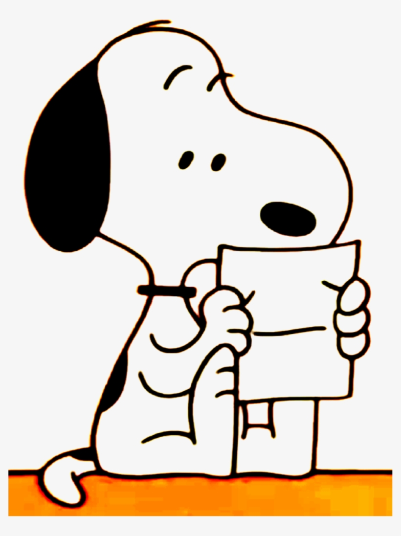 Snoopy Desenho Png - Snoopy Con Una Carta, transparent png download