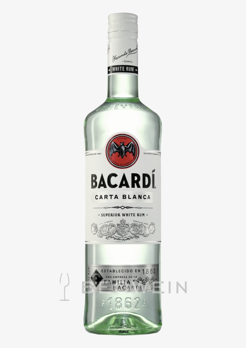 Bacardi Carta Blanca 1,0 L - White Rum Price South Africa, transparent png download