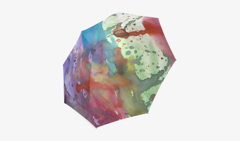 Watercolor Abstract Painting Foldable Umbrella - Still Life, transparent png download