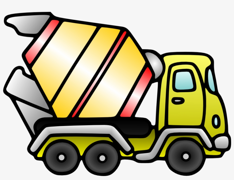 Under Construction Clip Art 2 - Cement Truck Clipart, transparent png download