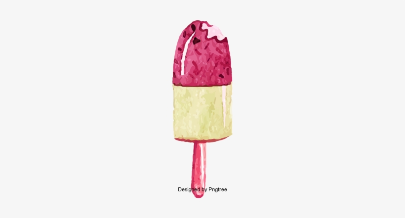 Cartoon Hand-painted Dessert Ice Cream, Sweet Cone, - Ice Cream, transparent png download