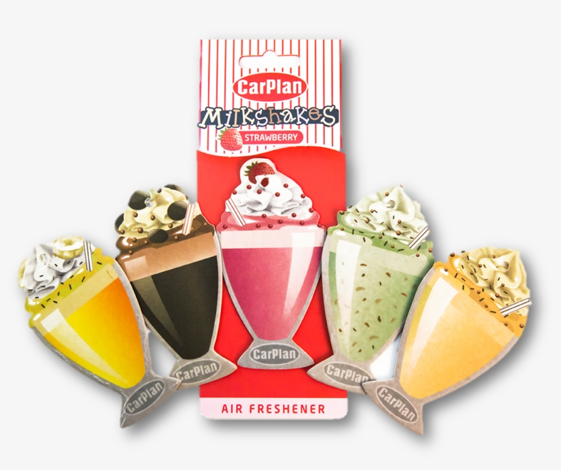 Mmc001 - Carplan Milkshake Carded Air Freshener - Strawberry, transparent png download