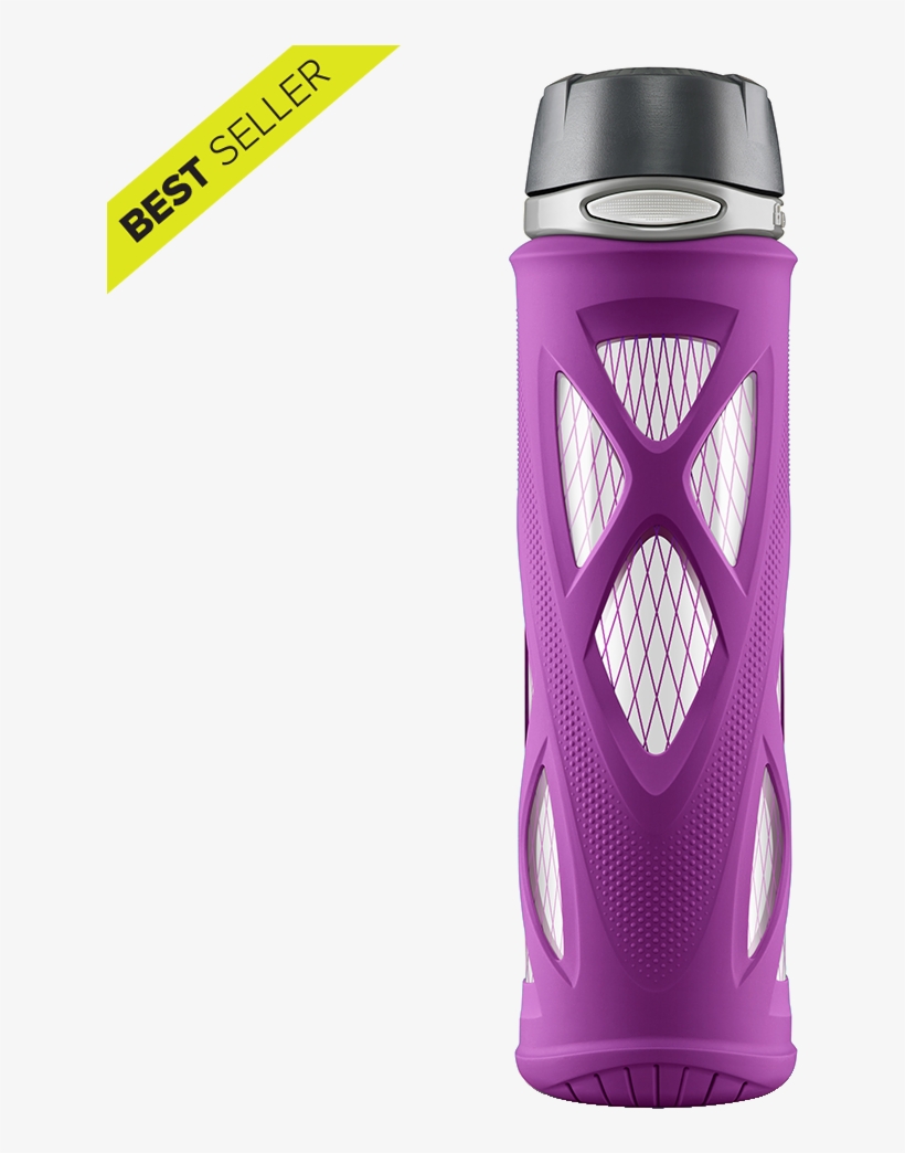 Atlas Purple Hero Crop-copy - Zulu Water Bottle, transparent png download