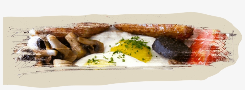 Sausages, Grilled Tomato With Cheddar Cheese, Bacon, - Art, transparent png download