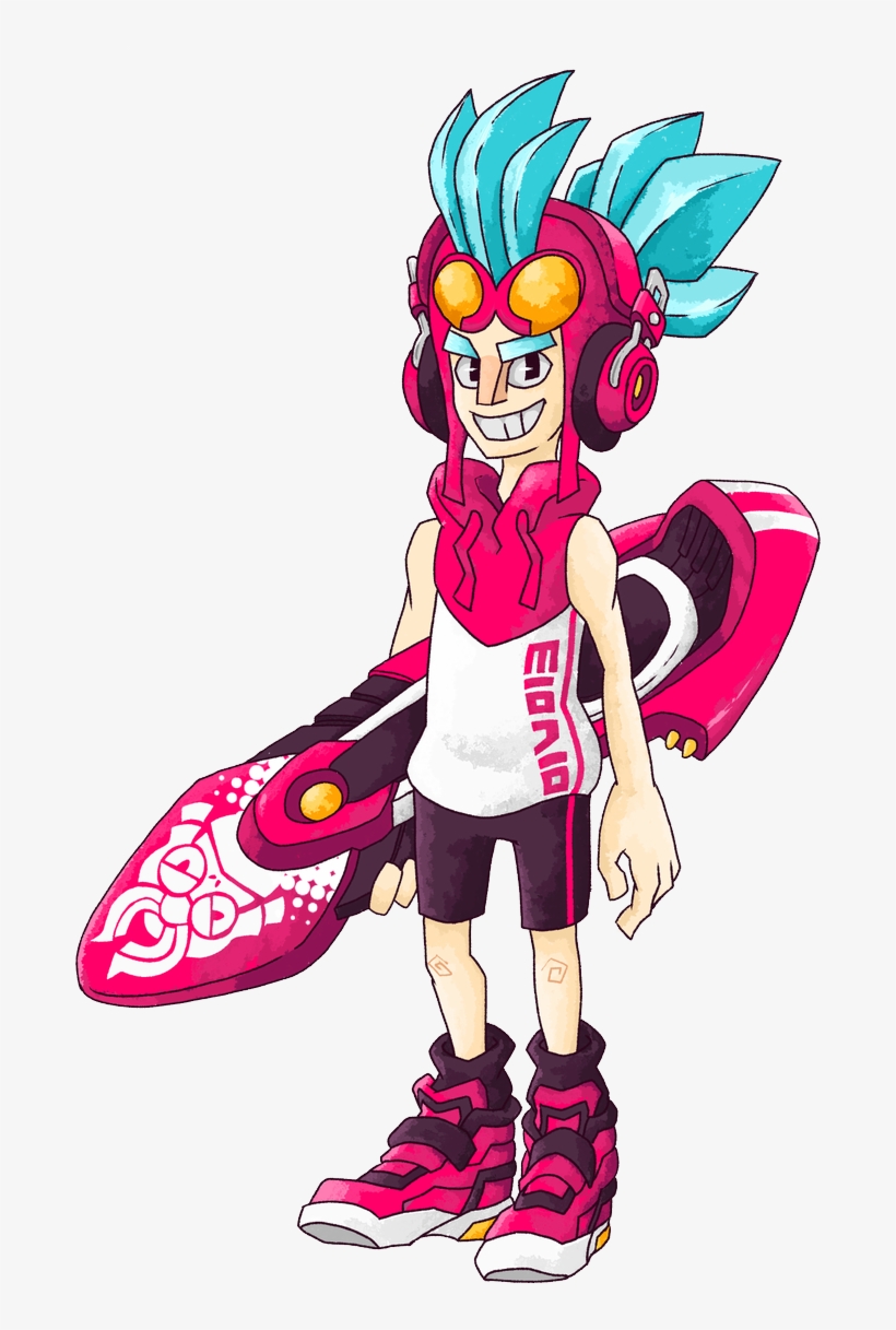 Gopat The First Of A Set Of Funky Hoverboard Racing - Illustration, transparent png download