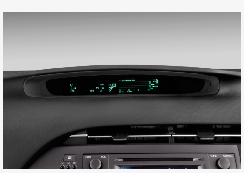 58 - - 2012 Toyota Prius V Review Instrument Panel, transparent png download