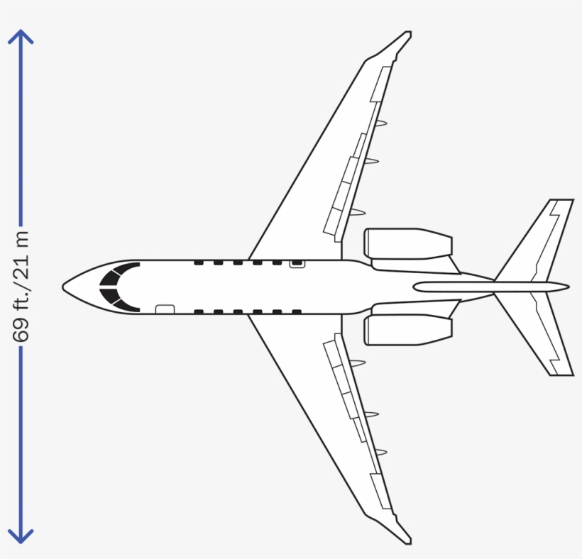 Interactive To See B&ca's Video Pilot Report By Fred - Gulfstream Gii Three View, transparent png download