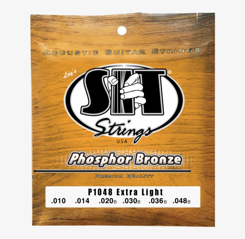 Extra Light - Sit Strings P1048 Phosphor Bronze Acoustic Extra Light, transparent png download