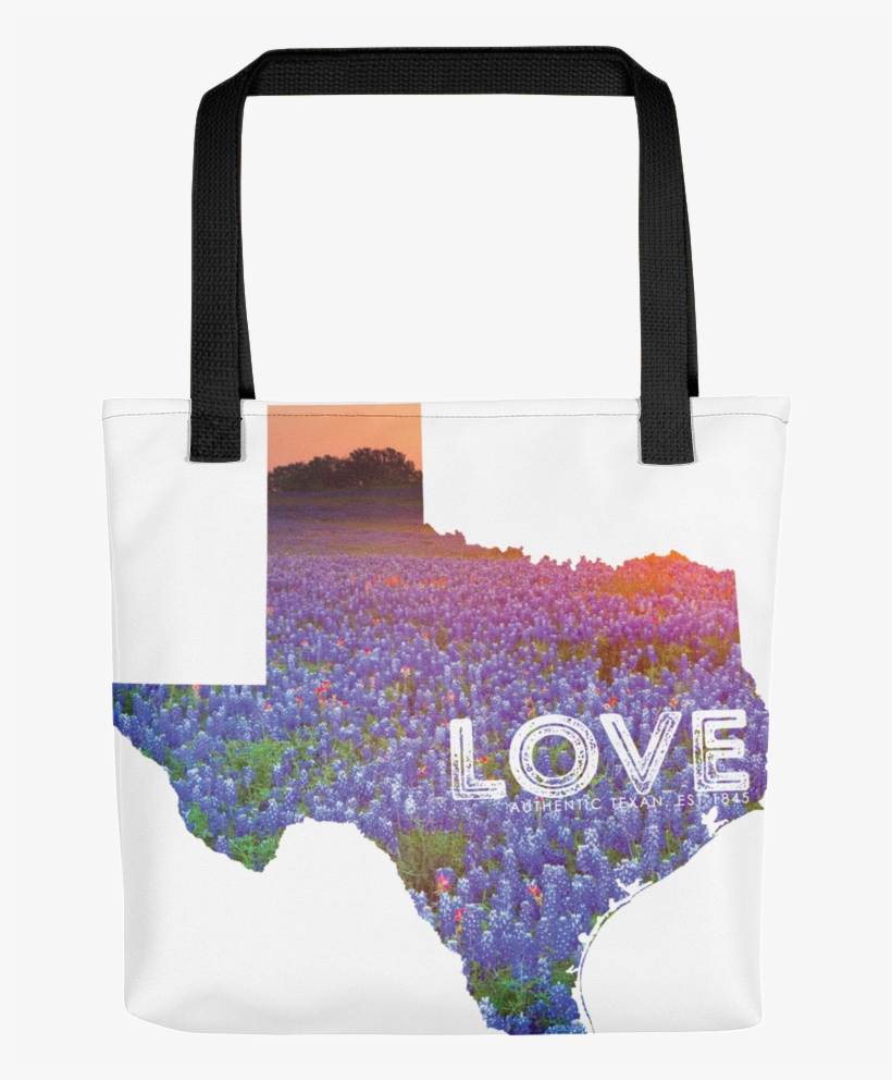 Bluebonnet Love Tote Bag - Texas Wildflowers 2015 Square 12x12 Multilingual Edition, transparent png download