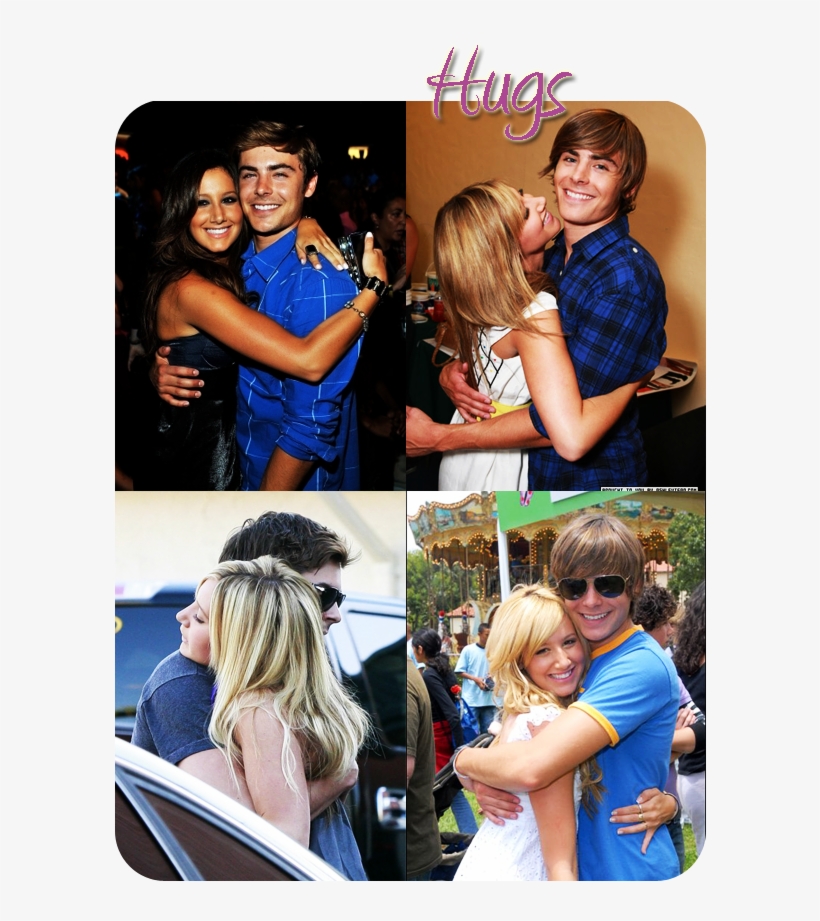 Because He Thinks Her Laughter Is Contagious - Zac Efron And Ashley Tisdale, transparent png download
