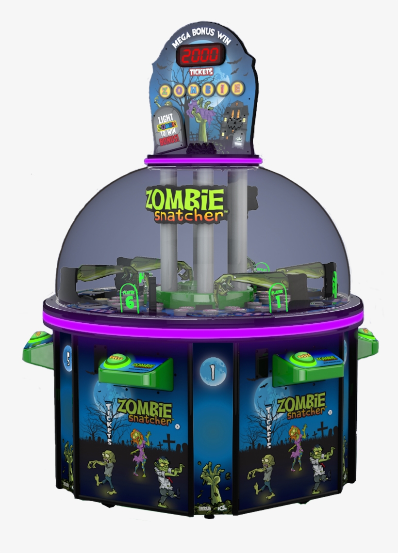 Zombie Snatcher Rotary Prize Redemption Game - Zombie Snatcher Arcade Game, transparent png download