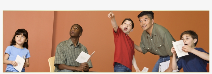 Children Taking An Acting Class - Teacher, transparent png download