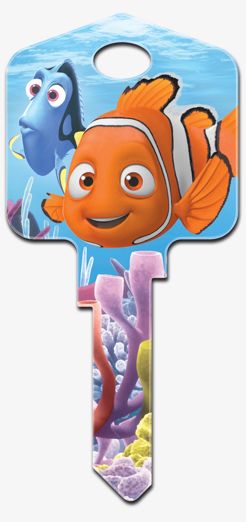 Disney Pixar Finding Nemo Large Headed Licensed Painted - Hillman Fasteners Disney Finding Nemo Painted Key Blank, transparent png download