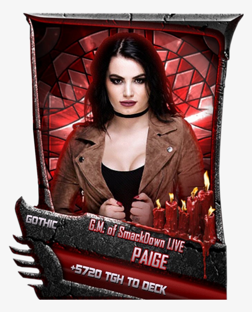 Supercard Support Paige S5 22 Gothic - Wwe Supercard, transparent png download