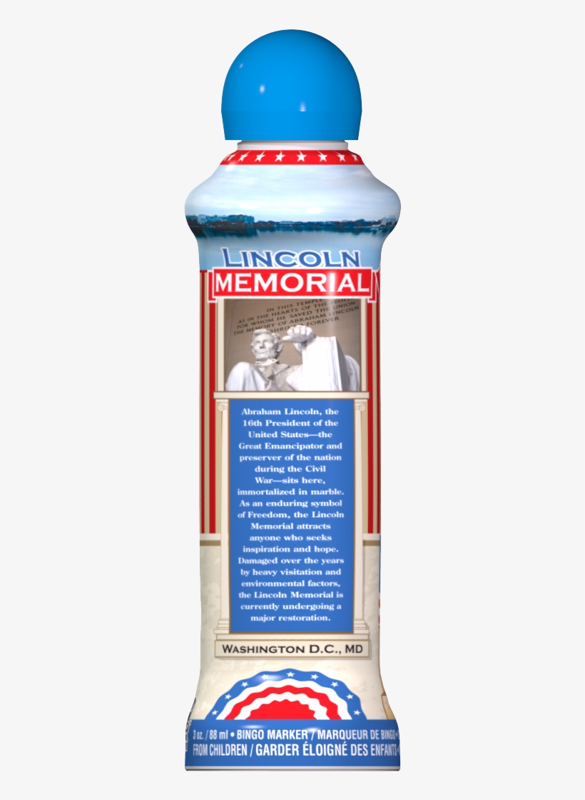 Lincoln Memorial Bingo Ink - Ink, transparent png download