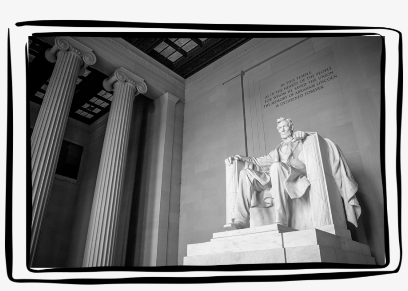 Become A Leader - Lincoln Memorial, transparent png download