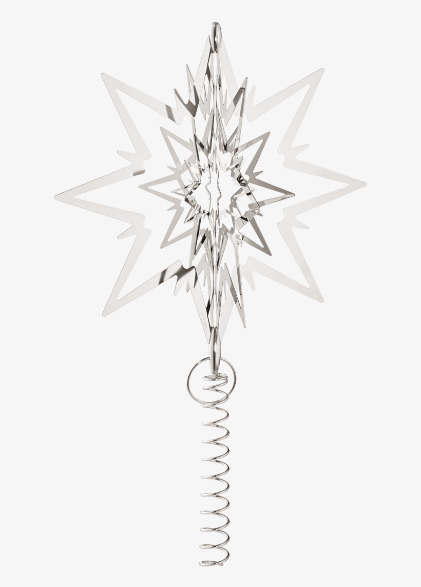 Star For The Christmas Tree, Large, Palladium Plated - Star Tree Topper Georg Jensen, transparent png download