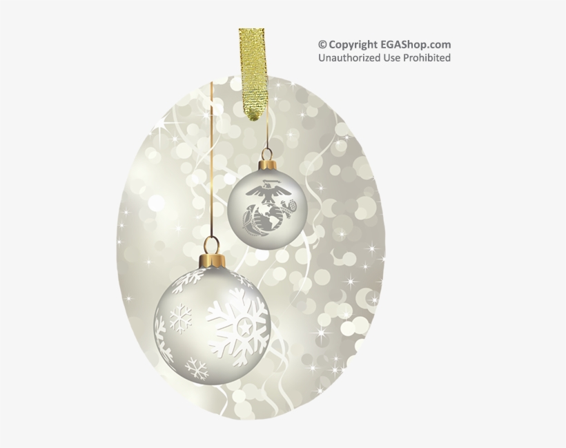 Features The Ega Shop's Silver Holiday Design With - Us Marines, transparent png download
