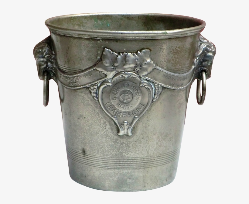 Vintage Champagne Ice Bucket From France - Large Vintage Ice Bucket, transparent png download