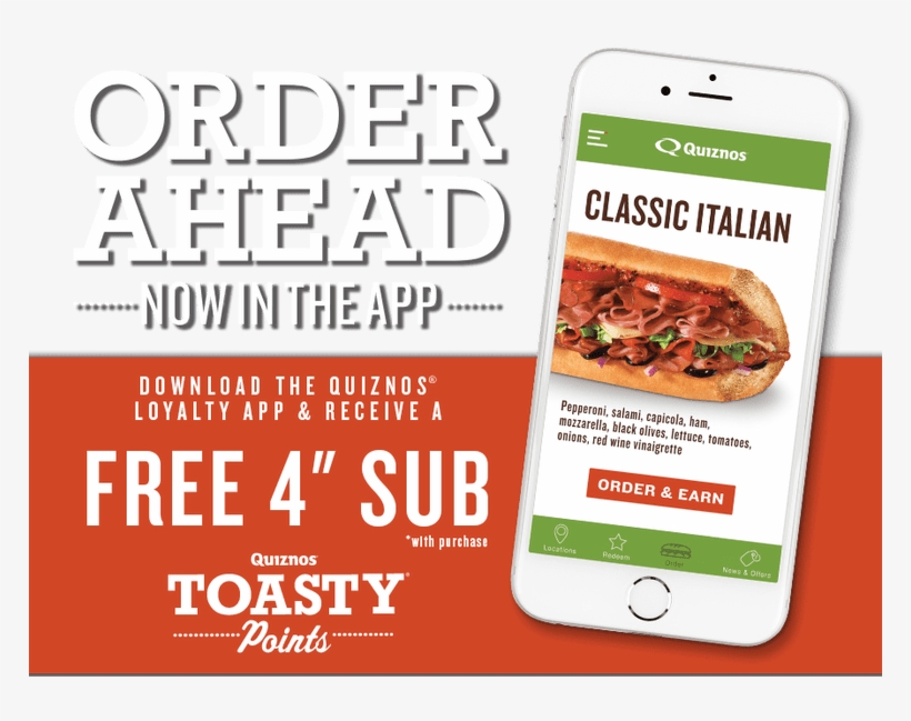 Quiznos National Bbq Day Deal - Quiznos Coupons, transparent png download