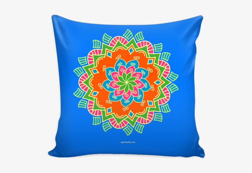 Beautiful Vibrant Mandala Design Pillow Cover - Daughter Is My Angel, transparent png download