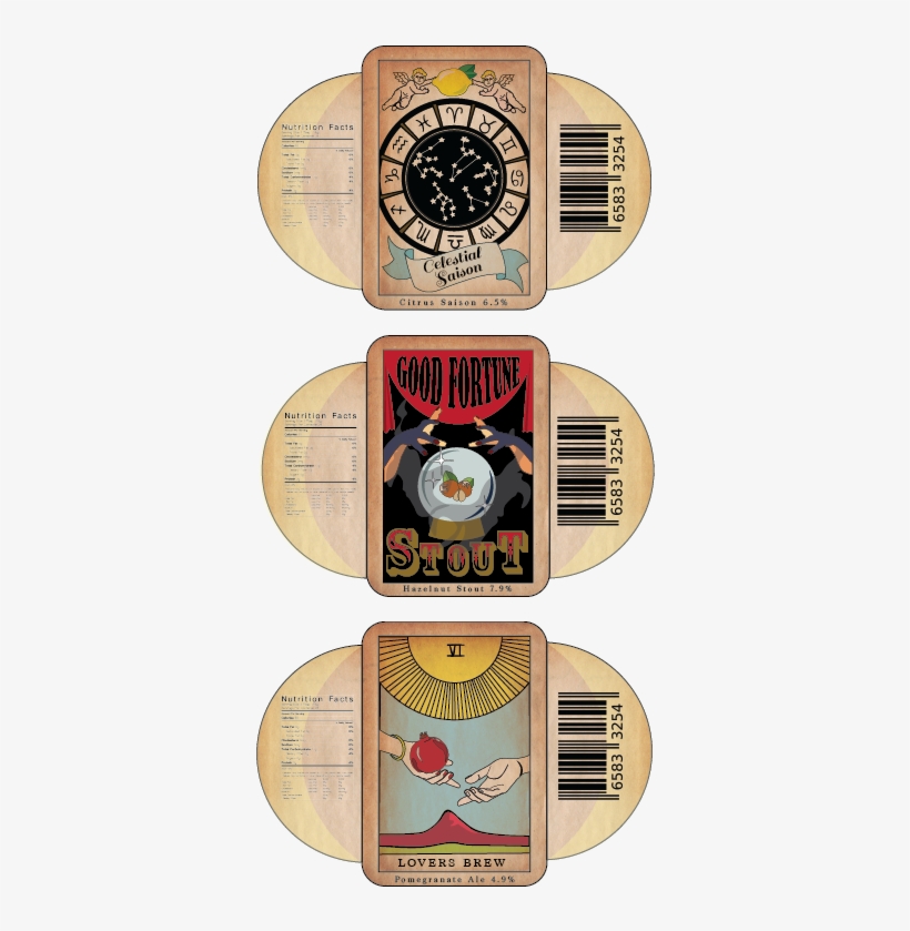I Made Beer Labels For Mystic Brewhouse That Feature - Circle, transparent png download