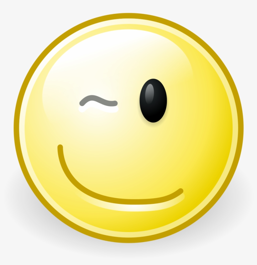 Gnome Face Wink - Emoticon, transparent png download