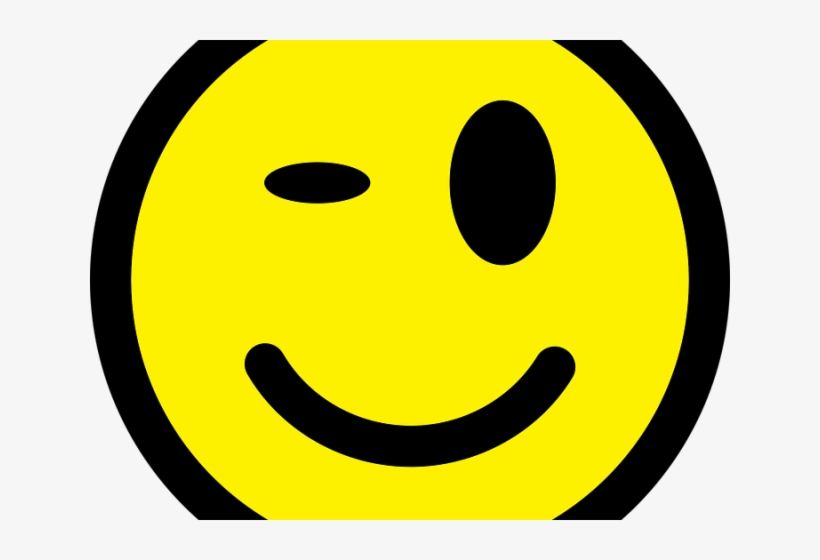 Wink Happy Face - Smiley, transparent png download