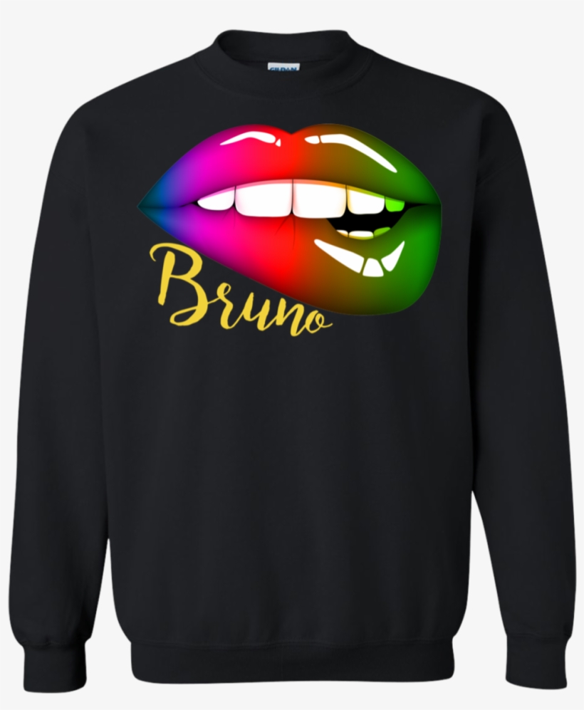 Love Heart Bruno Magic Lip Biting Sweatshirt - T-shirt, transparent png download