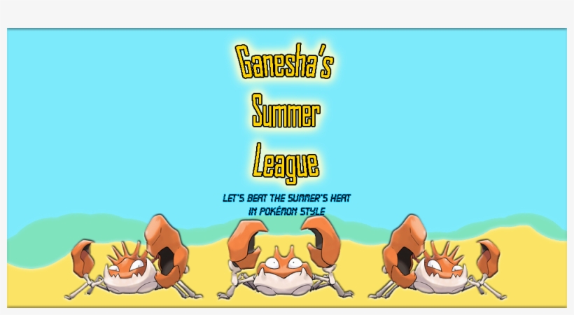 Ganesha's Summer League - Pokemon Kingler, transparent png download