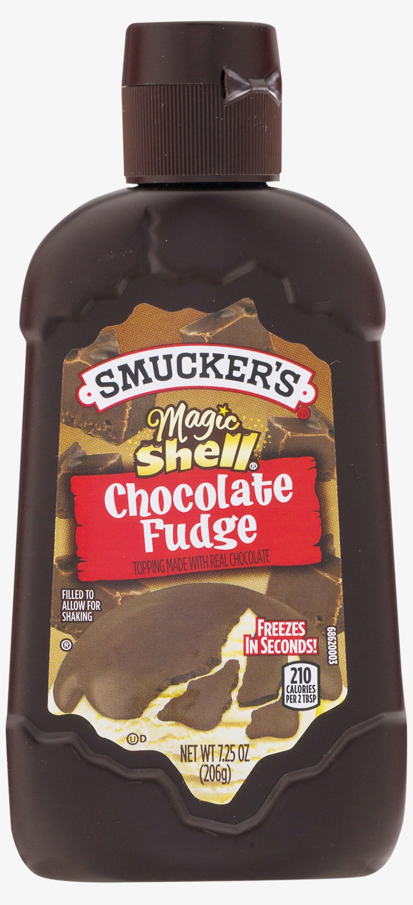 Peanut Butter Cookie & Chocolate Ice Cream Sandwiches - Magic Shell Chocolate Fudge Topping, transparent png download