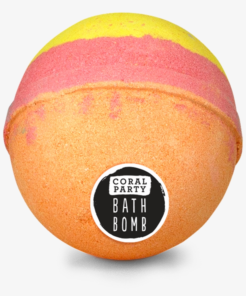 Hallu Mermaid Coral Party Bath Bomb, Sea Salt Citrus - Blood Orange, transparent png download