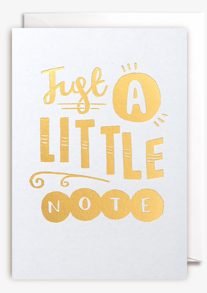 Just A Little Note Card - Lagom Designs Just A Little Note Notecards, Pack Of, transparent png download