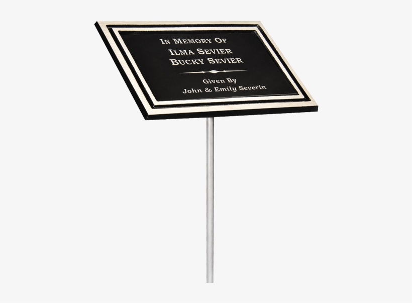 Javascript - Popimage - Cast Aluminum Plaque W/ Stake, transparent png download