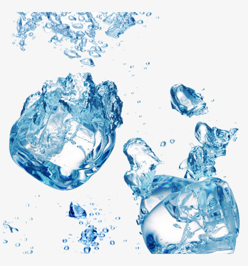 Png Library Cube Transparent Water - Water With Ice Png, transparent png download