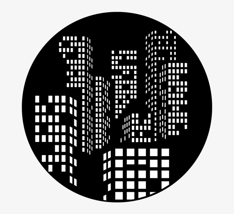 City Night Lights - Apollo City Night Lights Steel Gobo Ms-6038, transparent png download