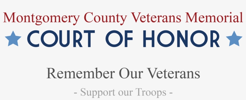 Montgomery County Veterans Memorial Court Of Honor - Court Of Honor, transparent png download