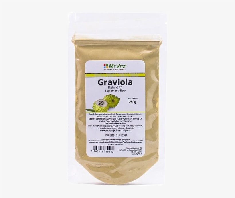 Description - Myvita Graviola Ekstrakt 4:1 Proszek 50g, transparent png download