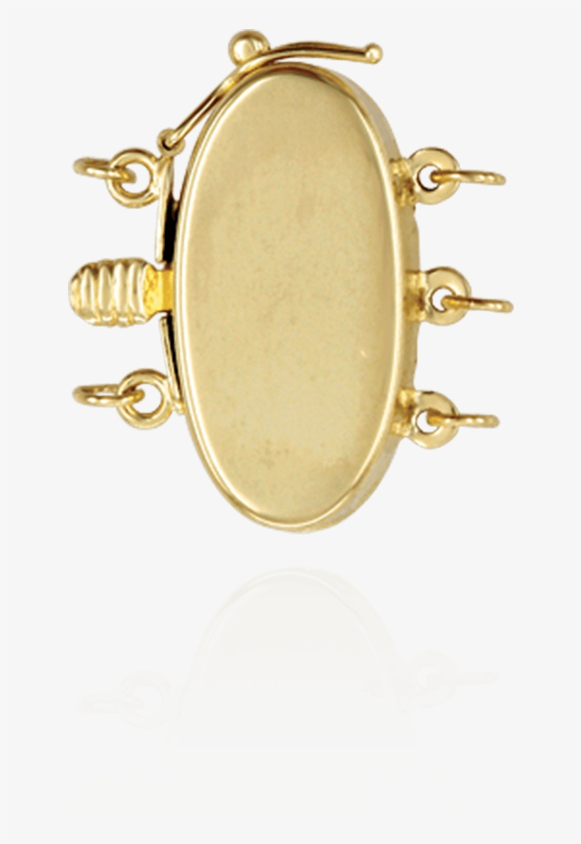 Triple Strand Oval Pearl Clasps With Safety Lock - Opal, transparent png download