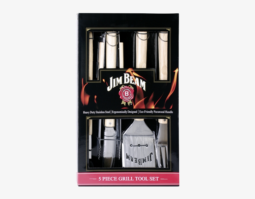 Jim Beam 5-piece Grill Tool Set, transparent png download