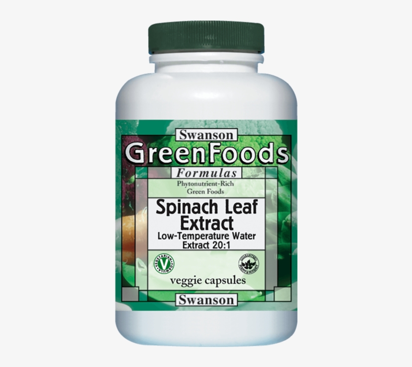 Image Is Loading Swanson Spinach Leaf Extract 20 1 - Swanson Greenfoods Cauliflower 20:1 Extract 500mg,, transparent png download