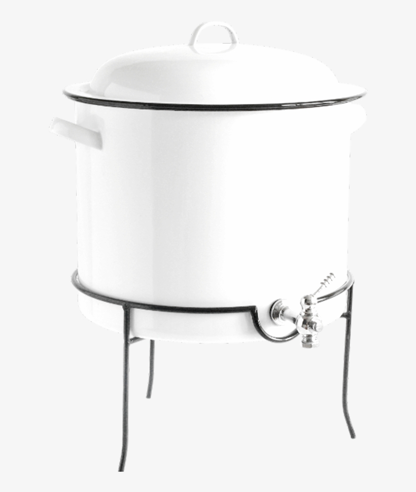 White Enamel Beverage Dispenser - Drink, transparent png download