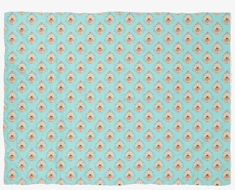 Floral Goldendoodle / Wheaten Terrier Blanket - Soft-coated Wheaten Terrier, transparent png download