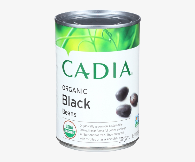 Cadia Organic Black Beans-15 Oz - Cadia Peanut Butter Creamy No Stir Organic Jar 16 Oz, transparent png download