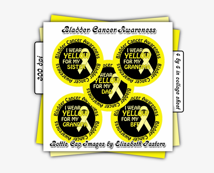 Bladder Cancer Awareness Bottle Cap Clip Art Images - Circle, transparent png download