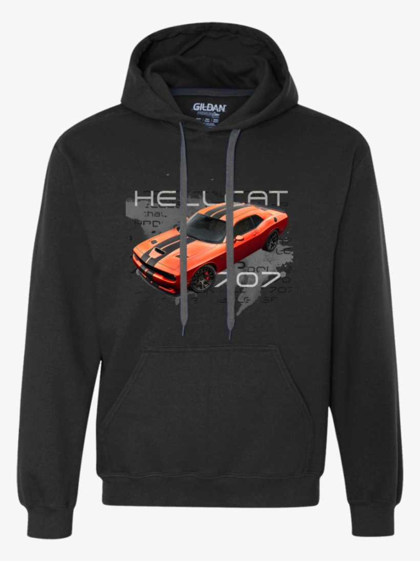 Dodge Challenger Hellcat 707 Hoodie, transparent png download
